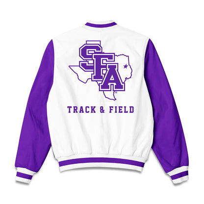 SFA - NCAA Men's Track & Field : Johnny Banks - Bomber Jacket-1