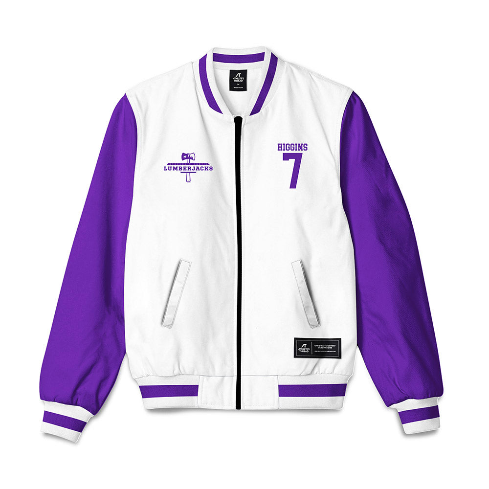 SFA - NCAA Beach Volleyball : Lexi Higgins - Bomber Jacket-0