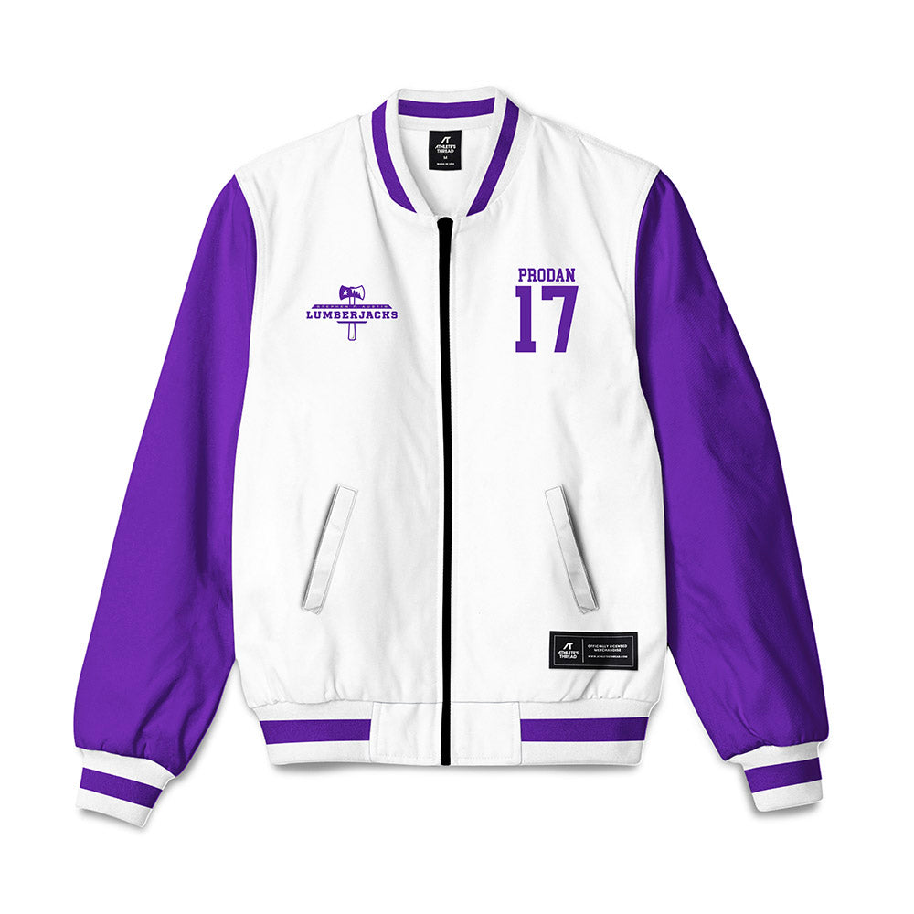 SFA - NCAA Beach Volleyball : Hailey Prodan - Bomber Jacket-0