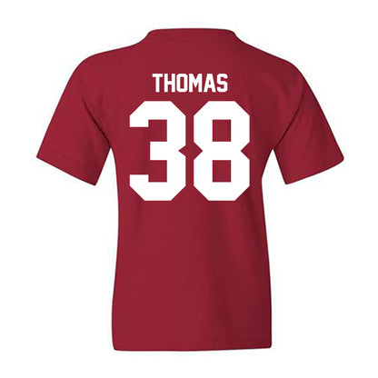 Ball State - NCAA Baseball : Kenskey Thomas - Classic Shersey Youth T-Shirt-1
