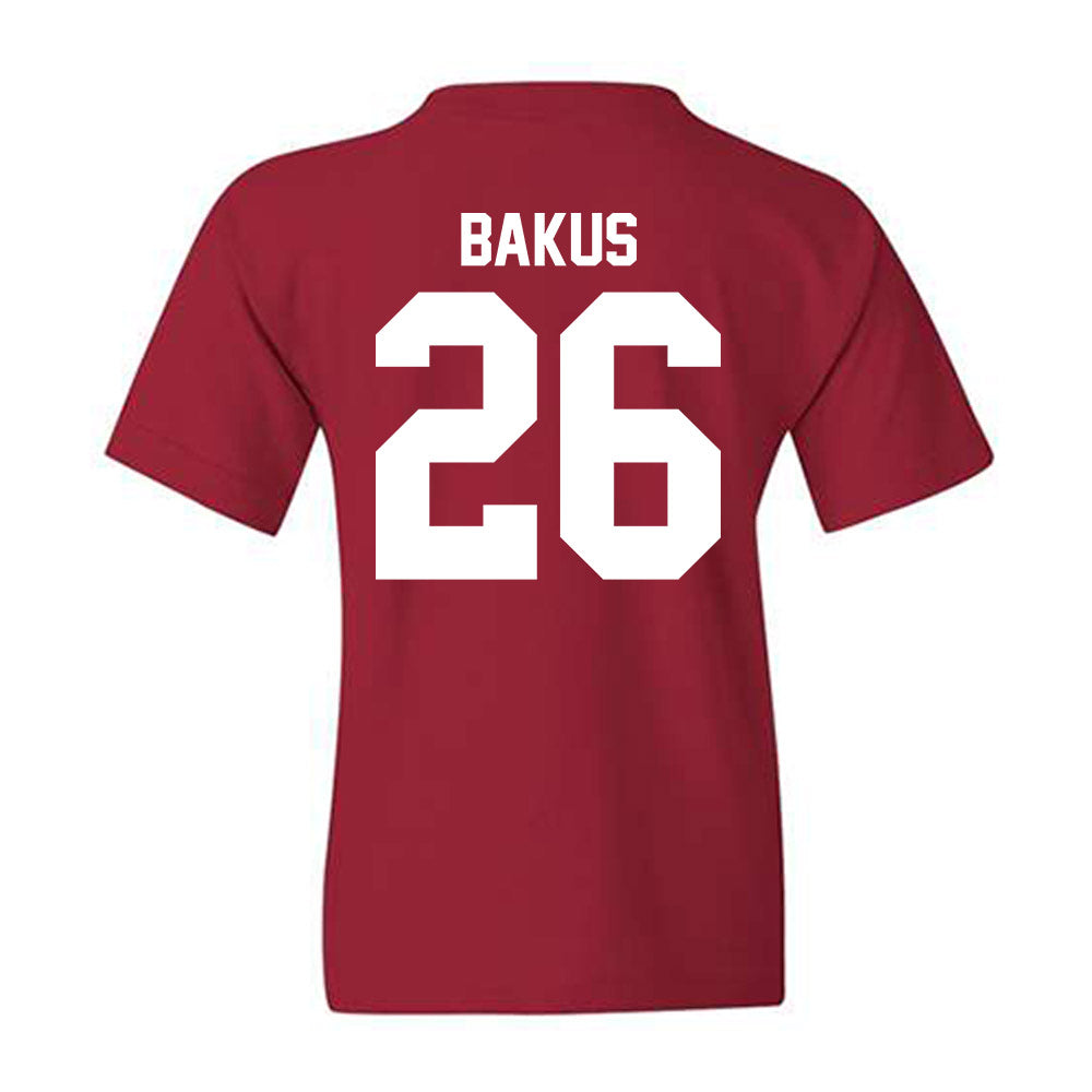 Ball State - NCAA Baseball : Jack Bakus - Classic Shersey Youth T-Shirt-1