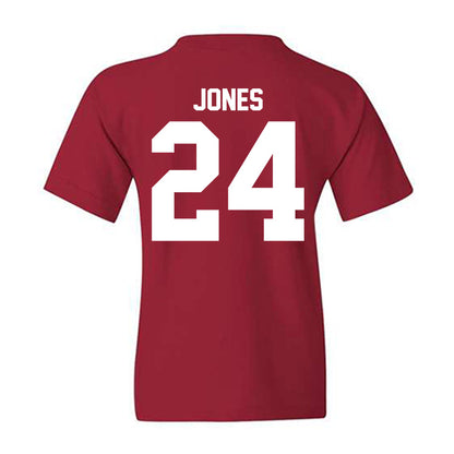 Ball State - NCAA Men's Basketball : Mason Jones - Youth T-Shirt-1