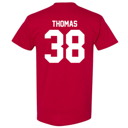 Ball State - NCAA Baseball : Kenskey Thomas - Classic Shersey T-Shirt-1