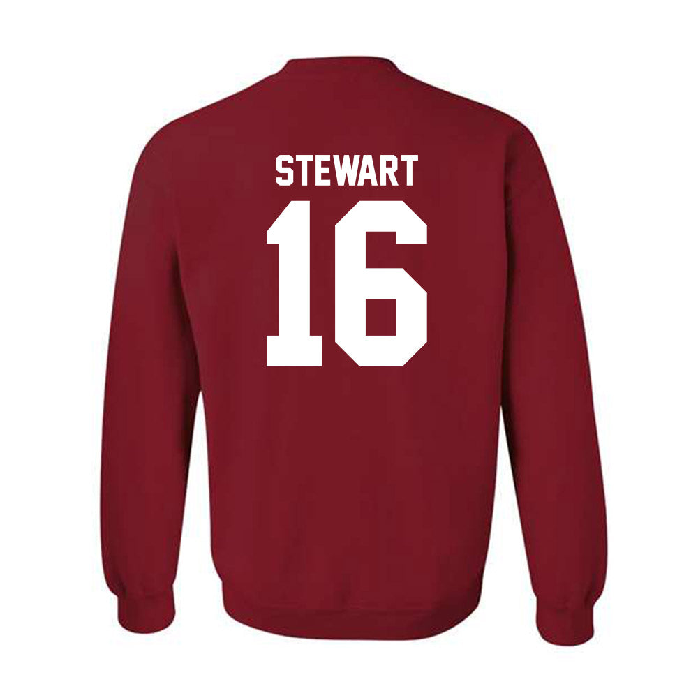 Ball State - NCAA Football : Kaleb Stewart - Classic Shersey Crewneck Sweatshirt-1