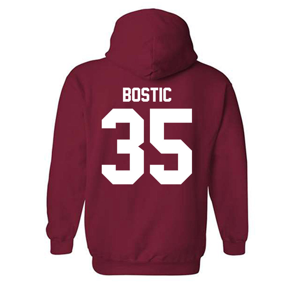 Ball State - NCAA Football : Drew Bostic - Classic Shersey Hooded Sweatshirt-1
