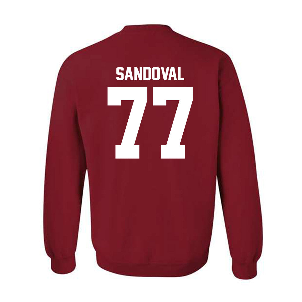Ball State - NCAA Football : Misael Sandoval - Classic Shersey Crewneck Sweatshirt-1