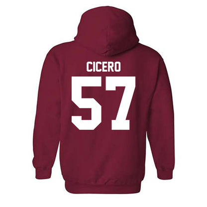 Ball State - NCAA Football : Nolan Cicero - Classic Shersey Hooded Sweatshirt-1