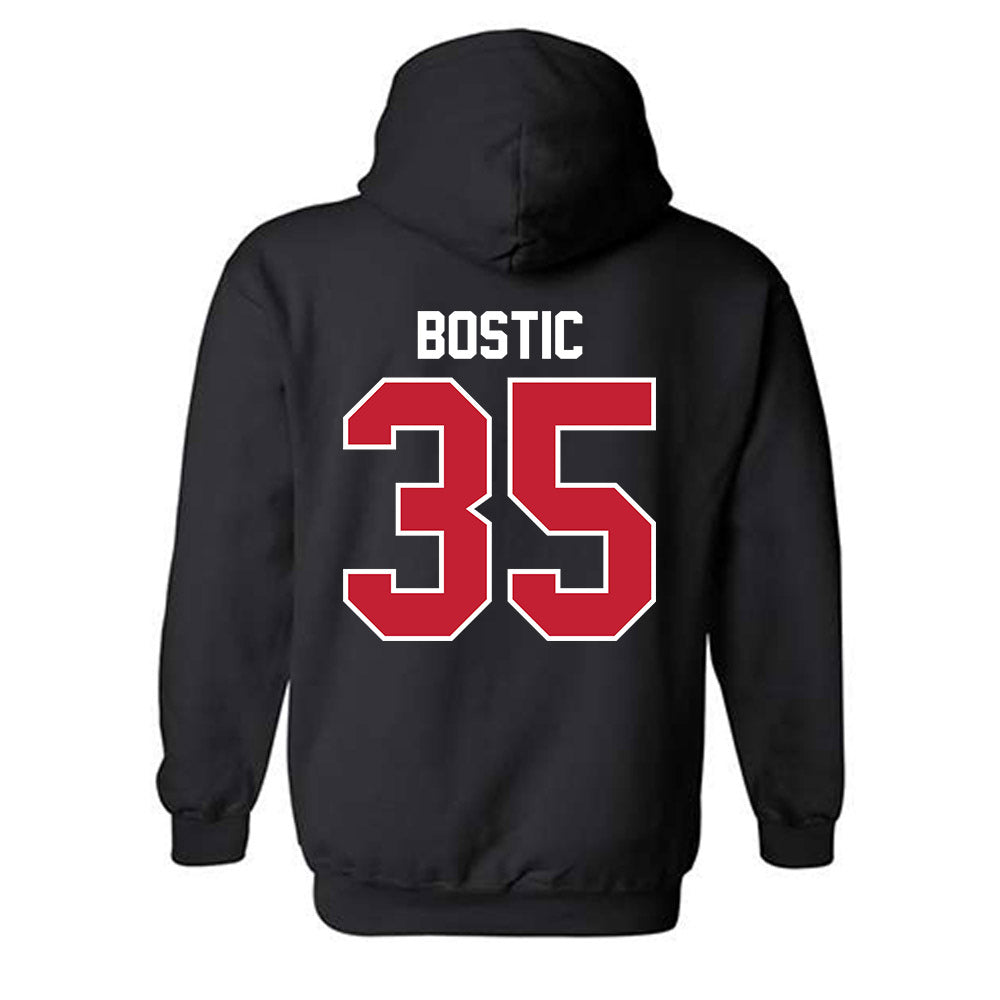 Ball State - NCAA Football : Drew Bostic - Classic Shersey Hooded Sweatshirt-1