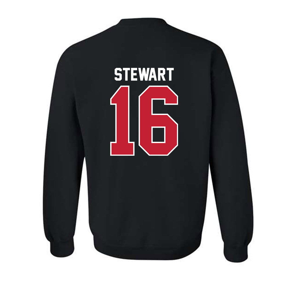 Ball State - NCAA Football : Kaleb Stewart - Classic Shersey Crewneck Sweatshirt-1