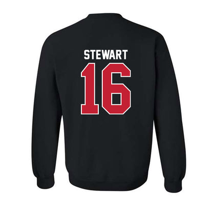 Ball State - NCAA Football : Kaleb Stewart - Classic Shersey Crewneck Sweatshirt-1