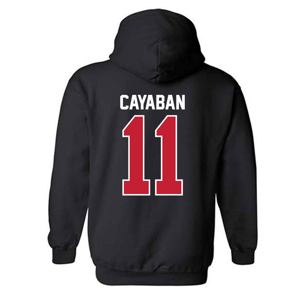 Ball State - NCAA Men's Volleyball : Dante Cayaban - Classic Shersey Hooded Sweatshirt-1