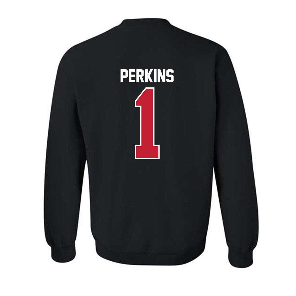 Ball State - NCAA Baseball : Maalik Perkins - Crewneck Sweatshirt-1
