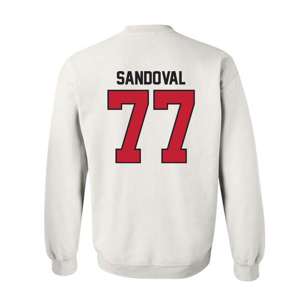 Ball State - NCAA Football : Misael Sandoval - Classic Shersey Crewneck Sweatshirt-1