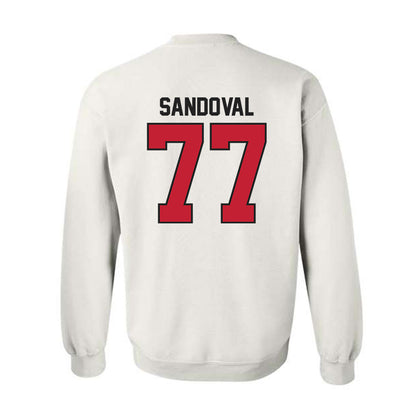 Ball State - NCAA Football : Misael Sandoval - Classic Shersey Crewneck Sweatshirt-1
