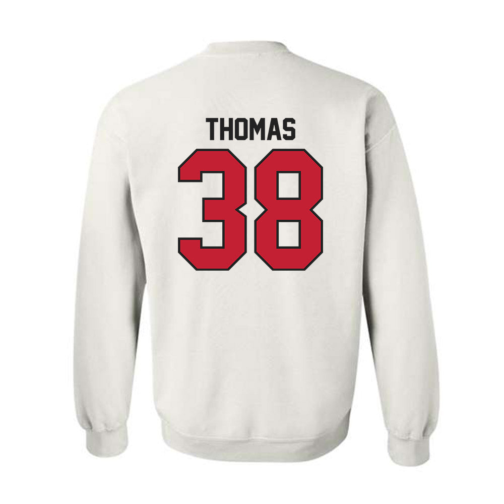 Ball State - NCAA Baseball : Kenskey Thomas - Classic Shersey Crewneck Sweatshirt-1