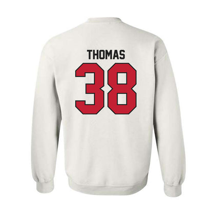 Ball State - NCAA Baseball : Kenskey Thomas - Classic Shersey Crewneck Sweatshirt-1