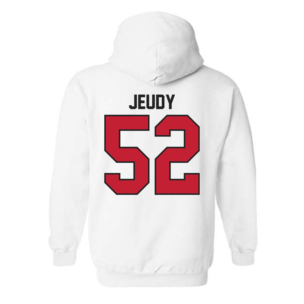 Ball State - NCAA Football : Jacob Jeudy - Classic Shersey Hooded Sweatshirt-1