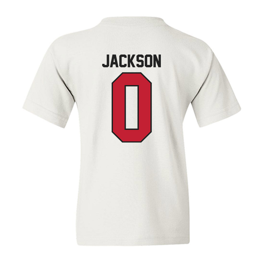 Ball State - NCAA Football : Elijah Jackson - Youth T-Shirt-1