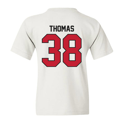 Ball State - NCAA Baseball : Kenskey Thomas - Classic Shersey Youth T-Shirt-1