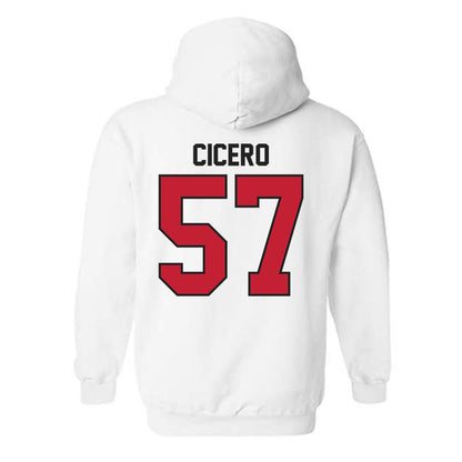 Ball State - NCAA Football : Nolan Cicero - Classic Shersey Hooded Sweatshirt-1