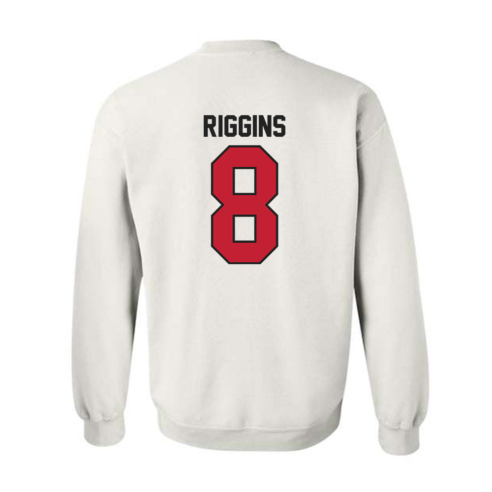 Ball State - NCAA Football : Mason Riggins - Classic Shersey Crewneck Sweatshirt-1