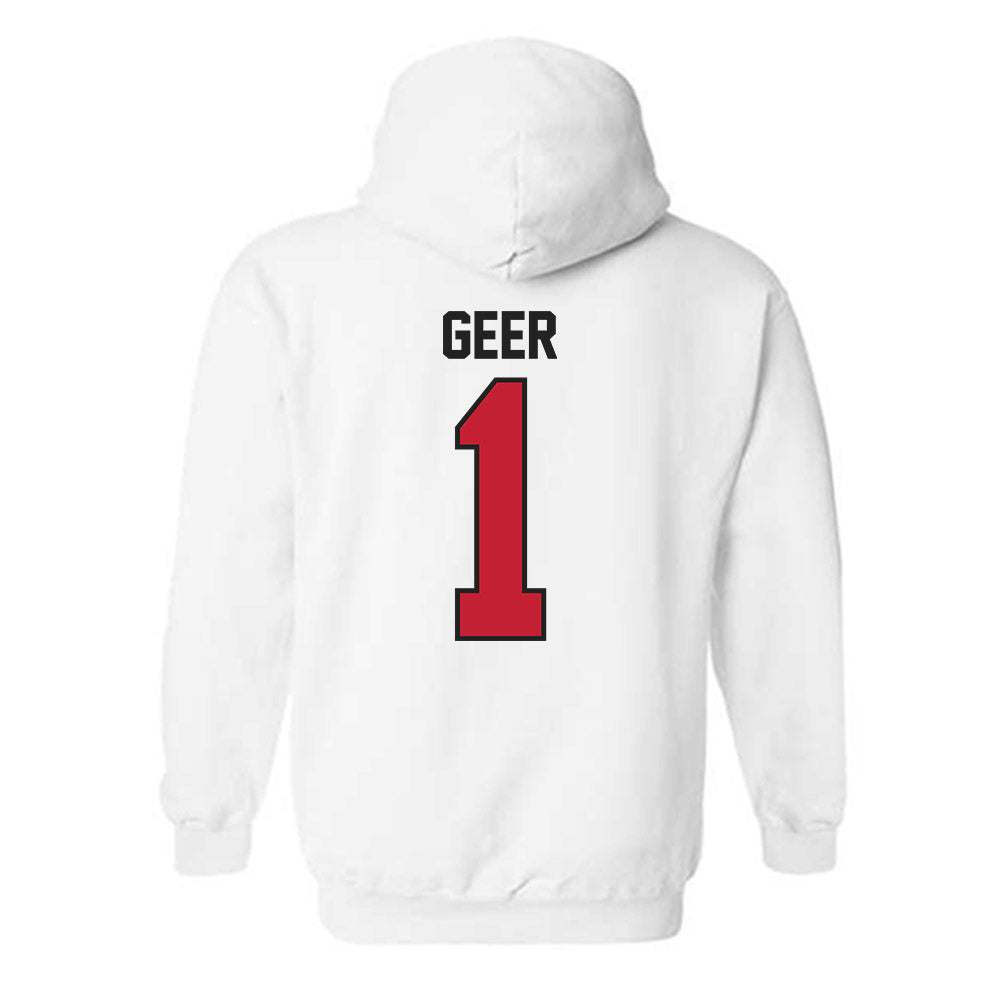 Ball State - NCAA Women's Volleyball : Audrey Geer - Classic Shersey Hooded Sweatshirt-1