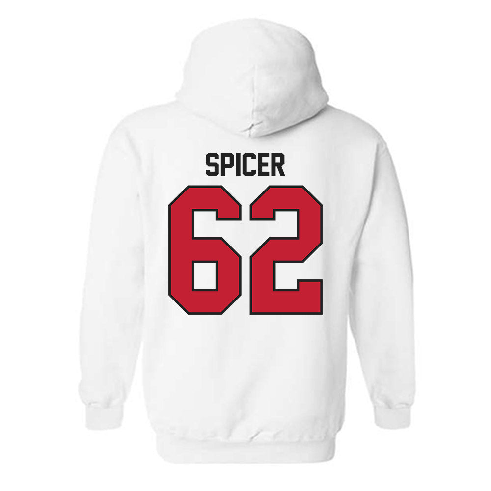 Ball State - NCAA Football : Sam Spicer - Classic Shersey Hooded Sweatshirt-1