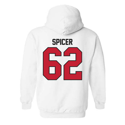 Ball State - NCAA Football : Sam Spicer - Classic Shersey Hooded Sweatshirt-1