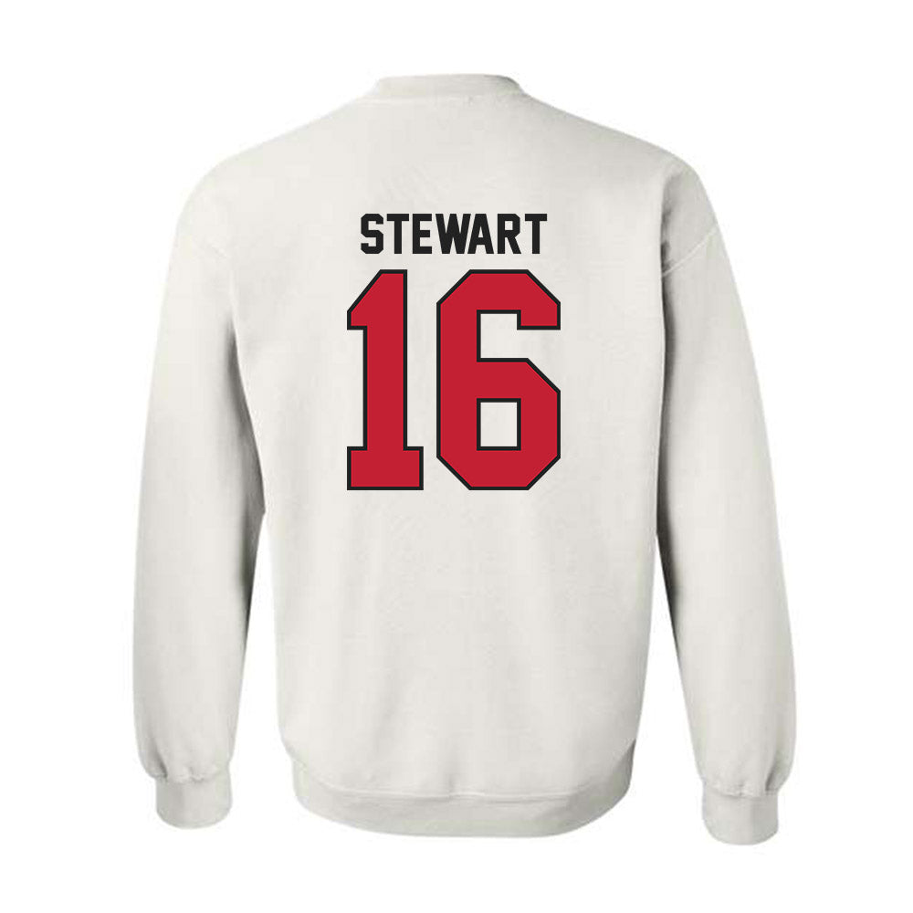Ball State - NCAA Football : Kaleb Stewart - Classic Shersey Crewneck Sweatshirt-1