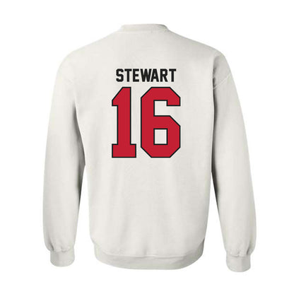 Ball State - NCAA Football : Kaleb Stewart - Classic Shersey Crewneck Sweatshirt-1