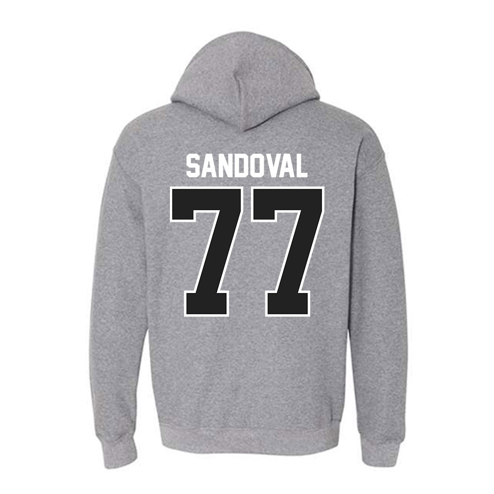 Ball State - NCAA Football : Misael Sandoval - Classic Shersey Hooded Sweatshirt-1