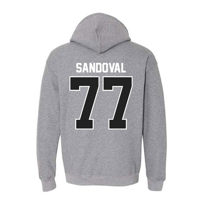 Ball State - NCAA Football : Misael Sandoval - Classic Shersey Hooded Sweatshirt-1