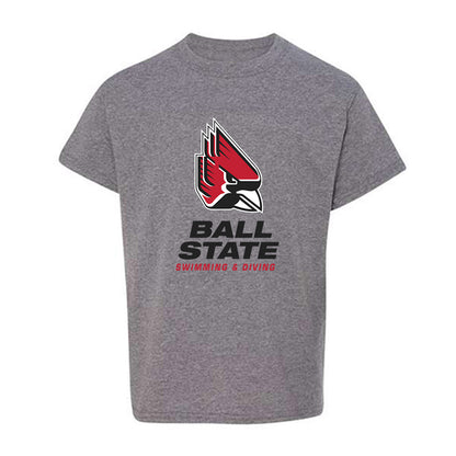 Ball State - NCAA Men's Swimming & Diving : Ryan Farmer - Youth T-Shirt-0