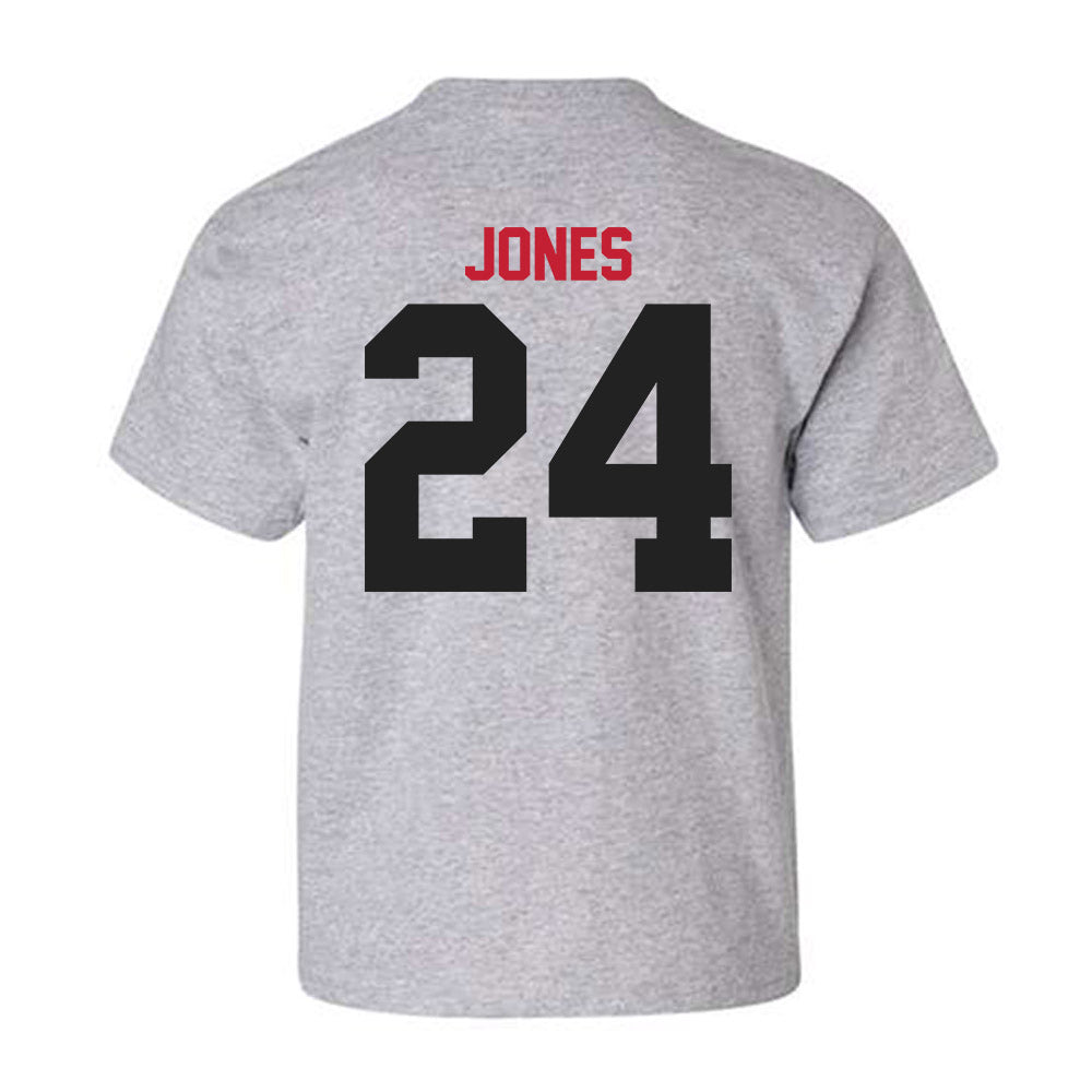 Ball State - NCAA Men's Basketball : Mason Jones - Youth T-Shirt-1