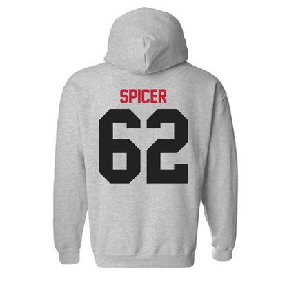 Ball State - NCAA Football : Sam Spicer - Classic Shersey Hooded Sweatshirt-1