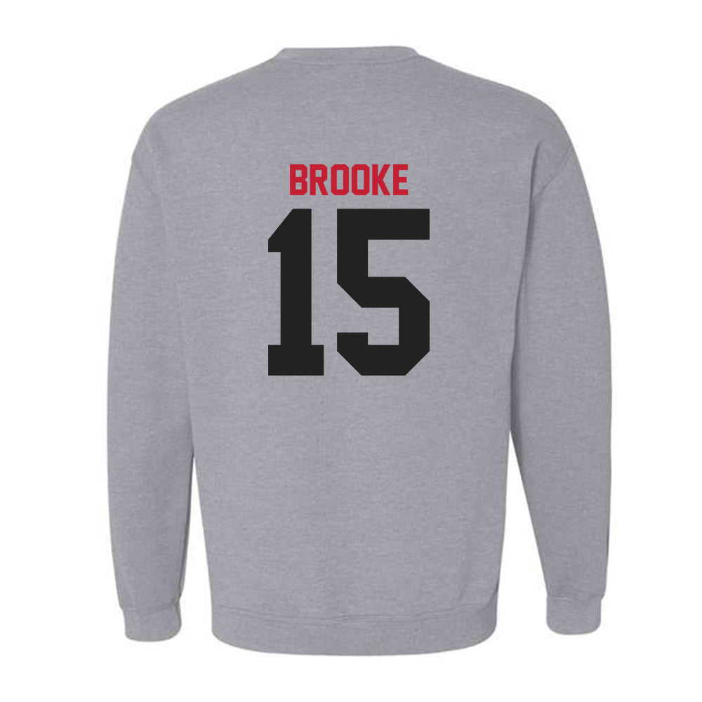 Ball State - NCAA Women's Basketball : Ashlynn Brooke - Crewneck Sweatshirt-1