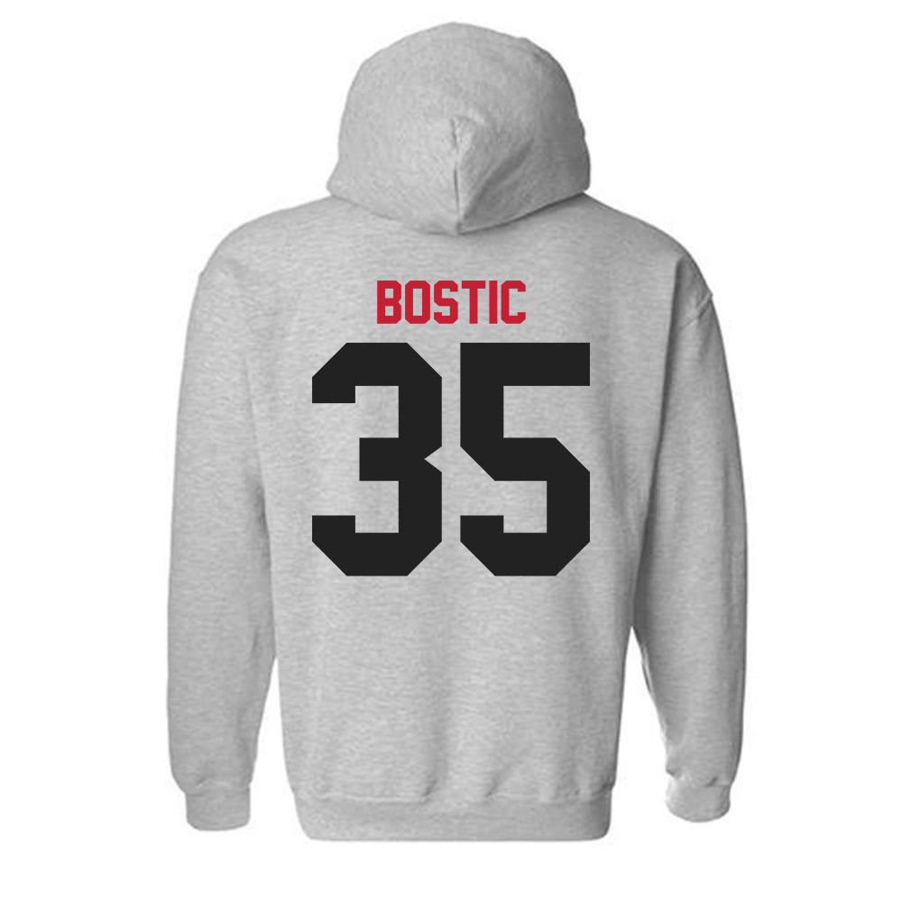 Ball State - NCAA Football : Drew Bostic - Classic Shersey Hooded Sweatshirt-1