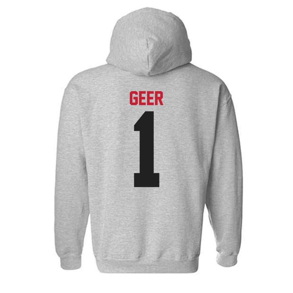Ball State - NCAA Women's Volleyball : Audrey Geer - Classic Shersey Hooded Sweatshirt-1