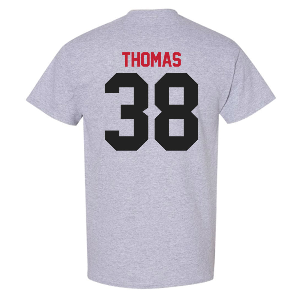 Ball State - NCAA Baseball : Kenskey Thomas - Classic Shersey T-Shirt-1