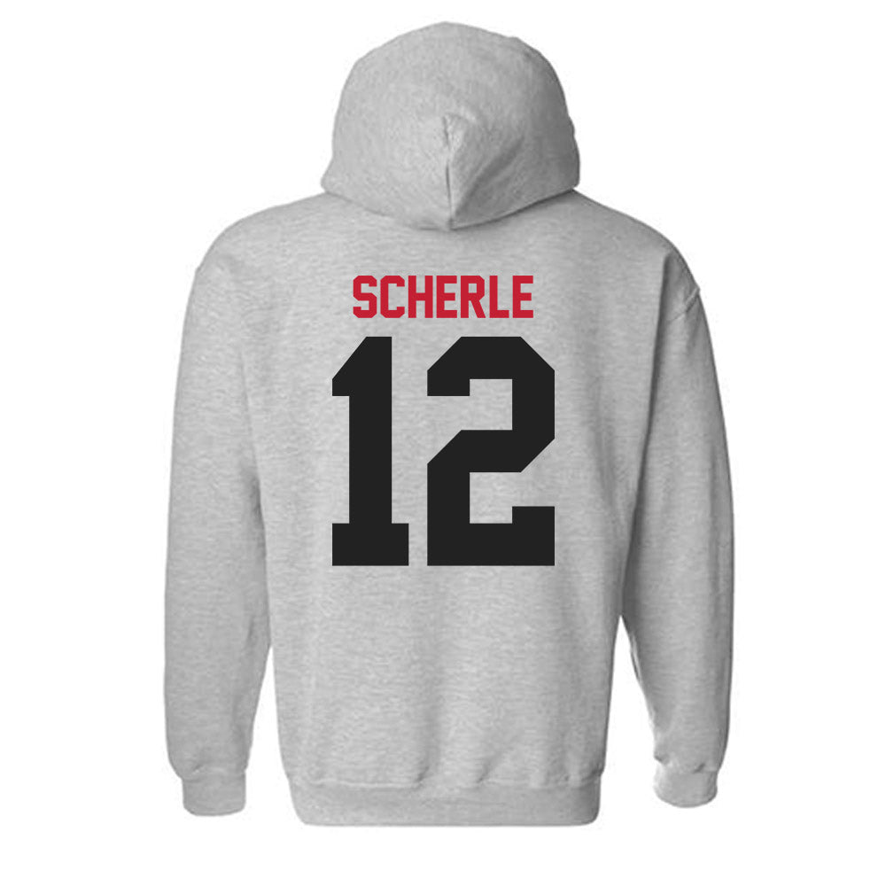 Ball State - NCAA Football : Alex Scherle - Classic Shersey Hooded Sweatshirt-1