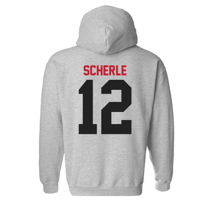 Ball State - NCAA Football : Alex Scherle - Classic Shersey Hooded Sweatshirt-1