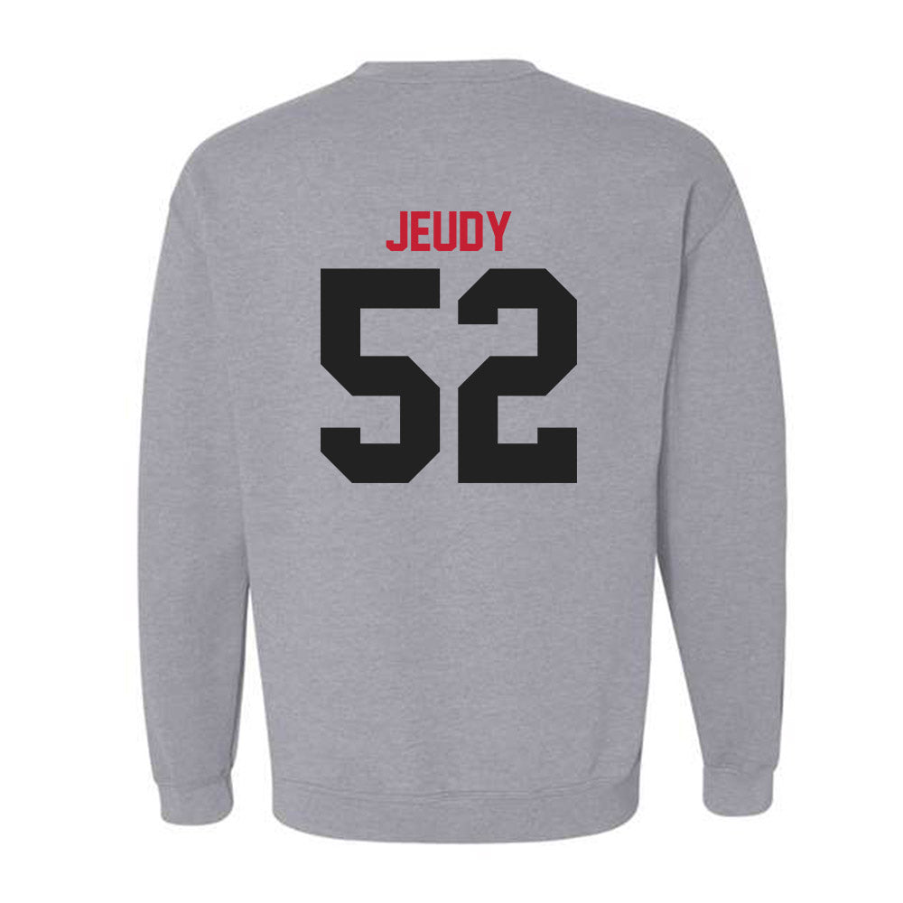 Ball State - NCAA Football : Jacob Jeudy - Classic Shersey Crewneck Sweatshirt-1
