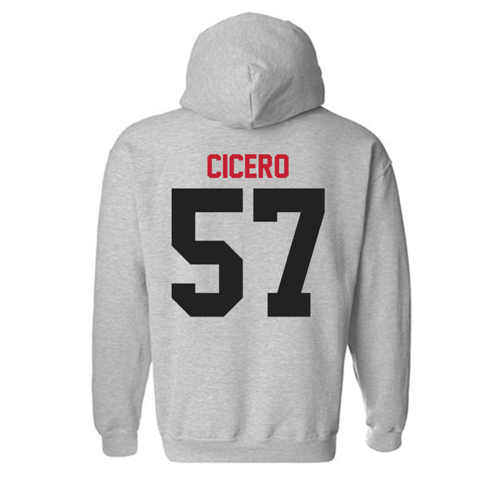Ball State - NCAA Football : Nolan Cicero - Classic Shersey Hooded Sweatshirt-1