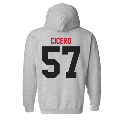 Ball State - NCAA Football : Nolan Cicero - Classic Shersey Hooded Sweatshirt-1