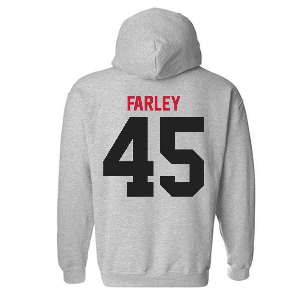 Ball State - NCAA Men's Basketball : Alex Farley - Hooded Sweatshirt-1