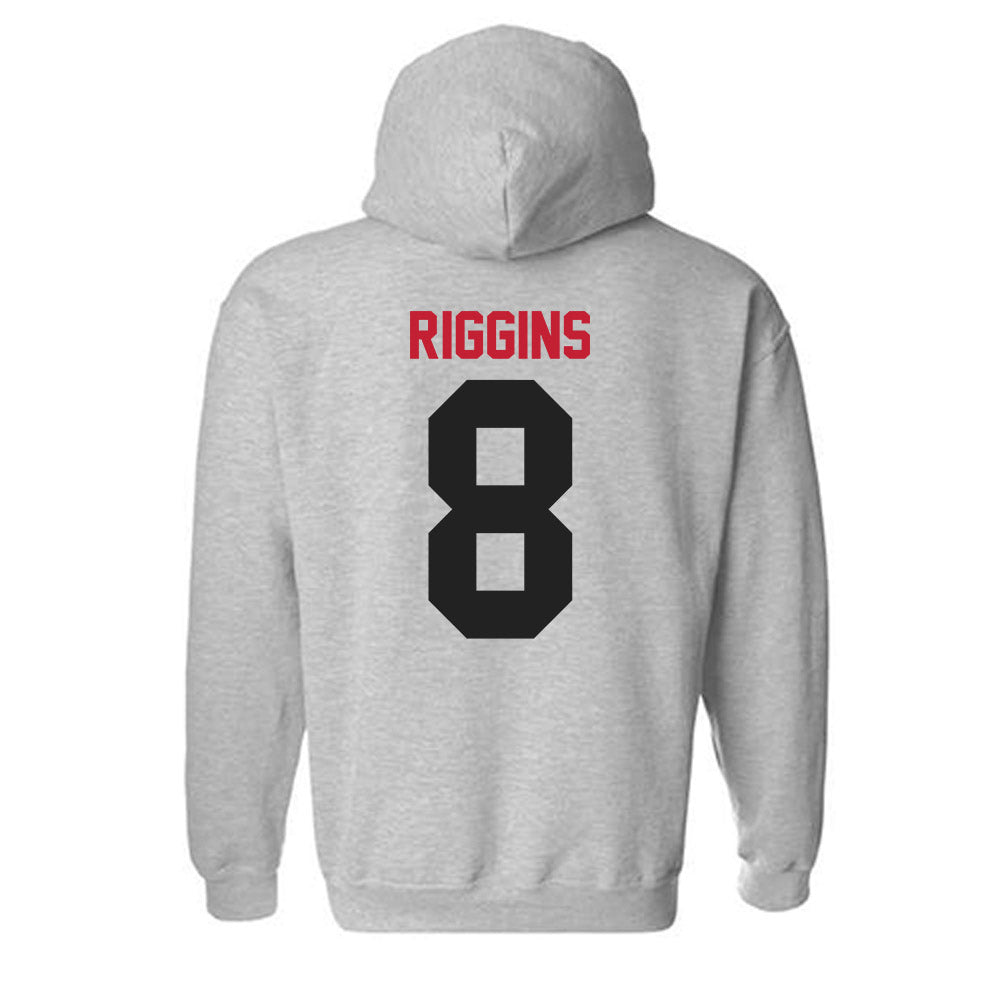 Ball State - NCAA Football : Mason Riggins - Classic Shersey Hooded Sweatshirt-1