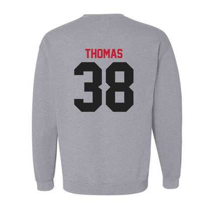 Ball State - NCAA Baseball : Kenskey Thomas - Classic Shersey Crewneck Sweatshirt-1