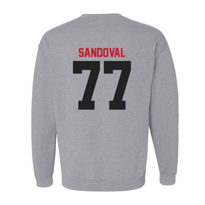 Ball State - NCAA Football : Misael Sandoval - Classic Shersey Crewneck Sweatshirt-1