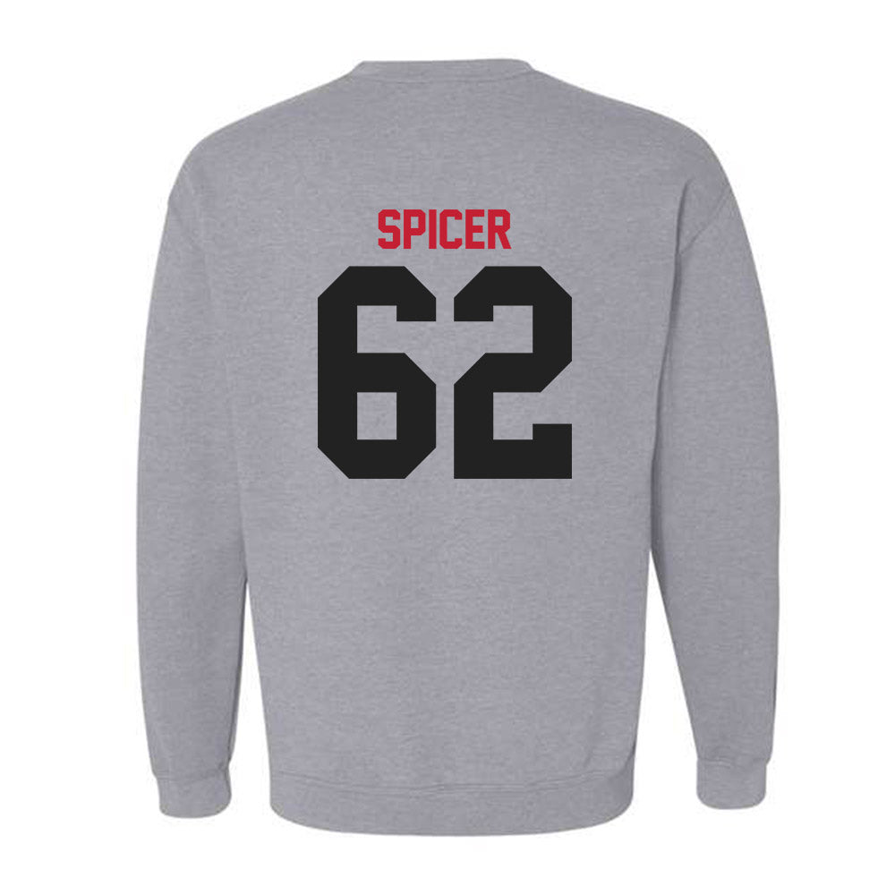 Ball State - NCAA Football : Sam Spicer - Classic Shersey Crewneck Sweatshirt-1