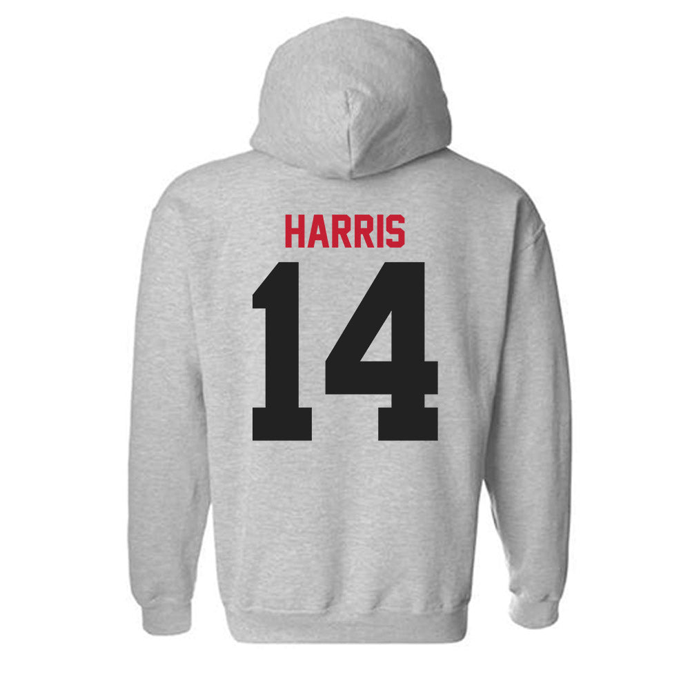 Ball State - NCAA Men's Volleyball : Jason Harris - Classic Shersey Hooded Sweatshirt-1